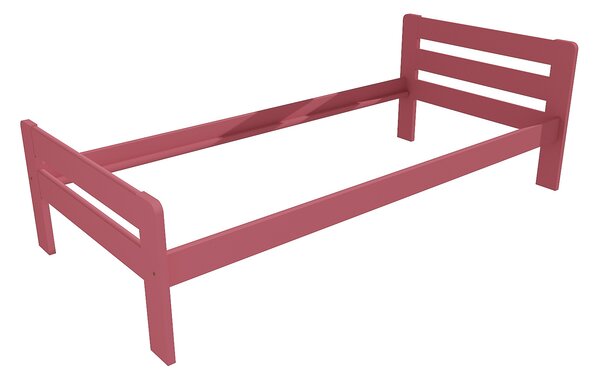 Vomaks Jednolůžková postel VMK002C Rozměr: 90 x 200 cm, Povrchová úprava: netransparentní barva růžová