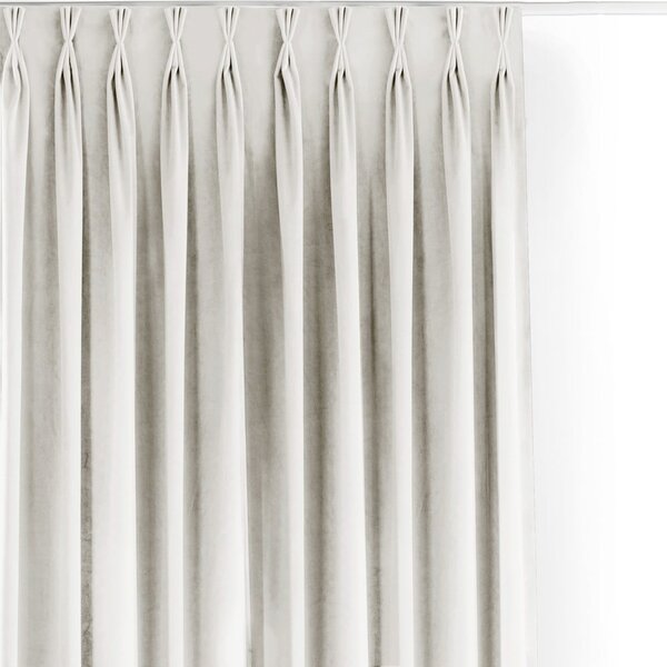 Krémový sametový dimout závěs 400x250 cm Velto – Filumi