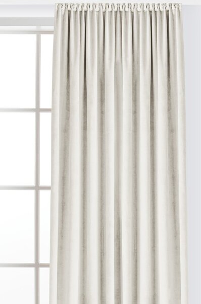 Krémový sametový dimout závěs 400x250 cm Velto – Filumi