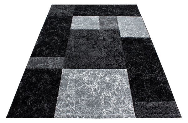 Ayyildiz, Kusový koberec Hawaii 1330 black, 80x300, černá, kancelář