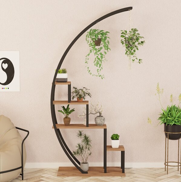 Regál Gardenia (atlantická borovice + černá). Akce -23%