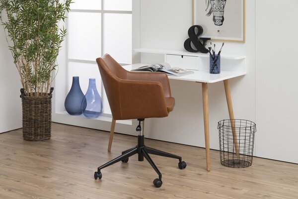 Designová kancelářská židle Norris brandy - Skladem