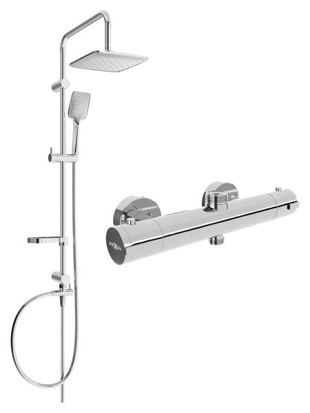 Mexen Sven sprchový set s dešťovou sprchou a termostatickou sprchou Kai , chromová, 77150262-00