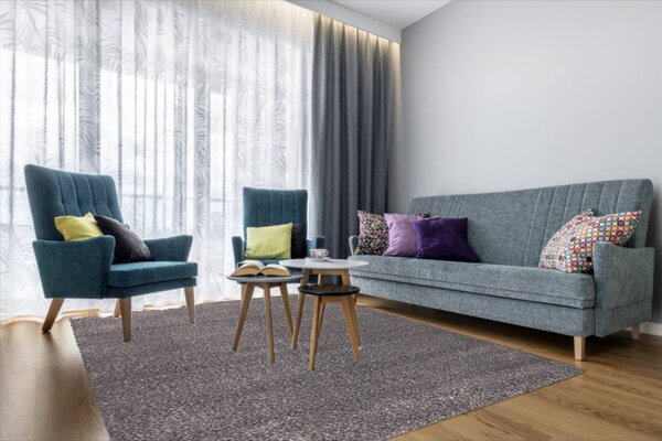 Osta, Kusový koberec Lana 0301 920, 60x120, šedá, ložnice