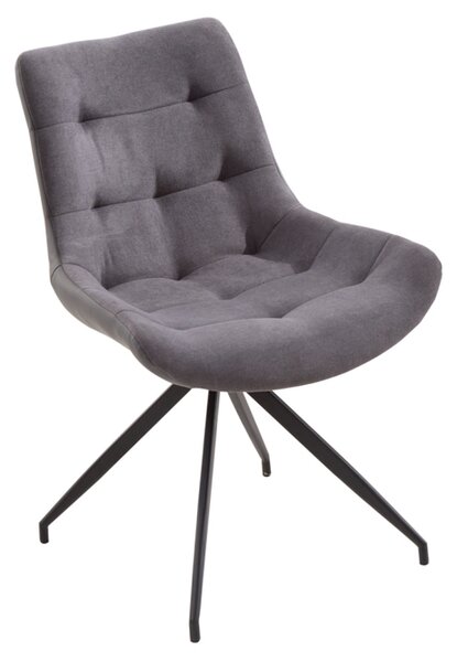 Designové židle Amiyah světle šedá-černá