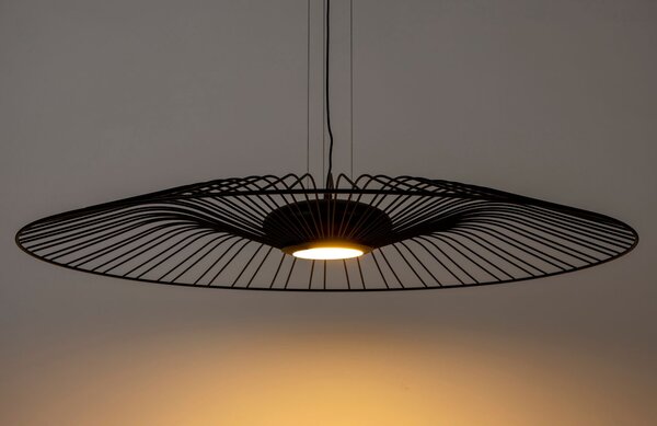 Černé kovové závěsné LED světlo ZUIVER SPIDER 90 cm