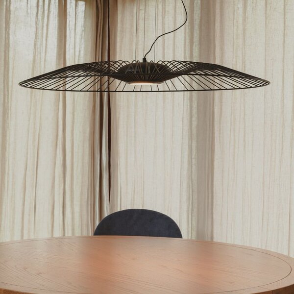 Černé kovové závěsné LED světlo ZUIVER SPIDER 90 cm