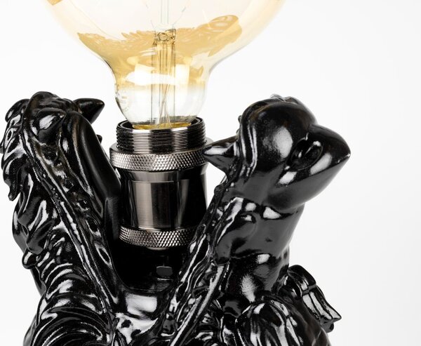 Černá stolní lampa Bold Monkey Dragonized Bastard