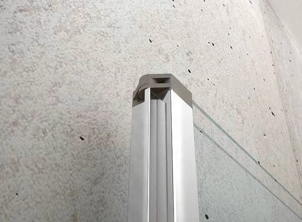 Aqualine Aqualine, WILA vanová zástěna 900x1400 mm, skládací, chrom, čiré sklo, AQ5742