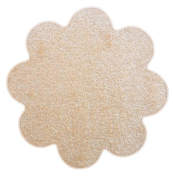 Vopi koberce Květinový koberec Eton béžový - 120x120 kytka cm
