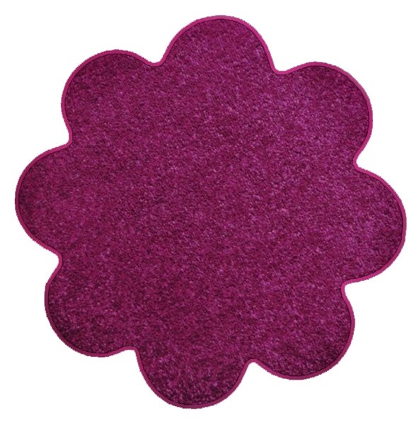 Vopi koberce Květinový koberec Eton fialový - 120x120 kytka cm