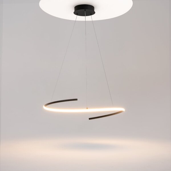 Maytoni Curve LED závěsné svítidlo Zlatá