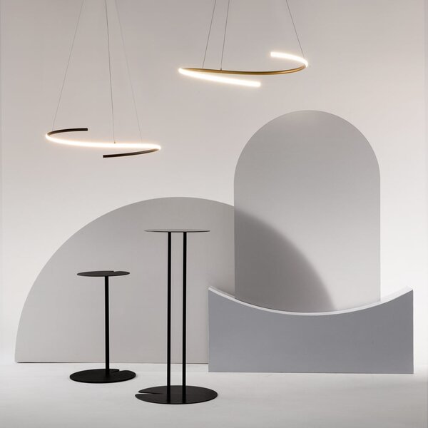 Maytoni Curve LED závěsné svítidlo Zlatá