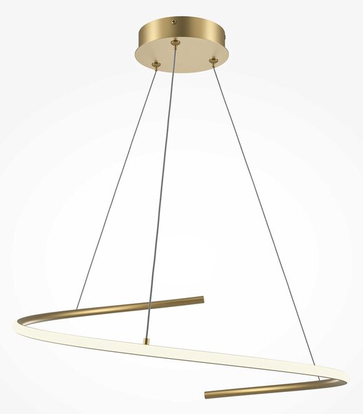 Maytoni Curve LED závěsné svítidlo Zlatá