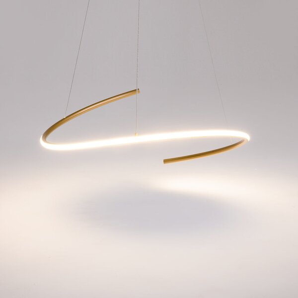 Maytoni Curve LED závěsné svítidlo Zlatá
