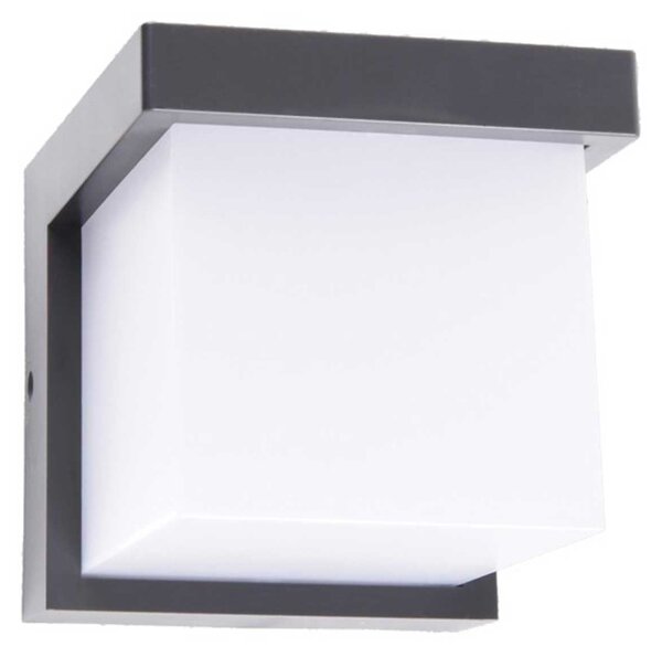VK Light Neon LED nástěnné svítidlo IP65 čtvercové Antracitová