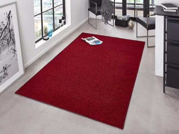 Hanse Home, Kusový koberec Pure 102616 Red, 140x200, červená, kancelář
