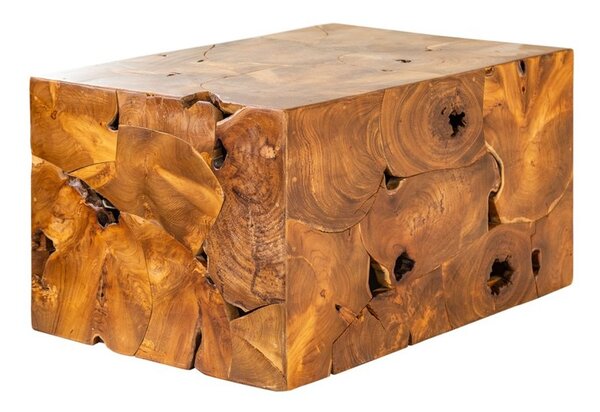 Designový konferenční stolek Junk 90 cm teak