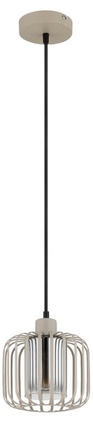 Závěsné svítidlo ALFRED písková/šedá, průměr 18 cm