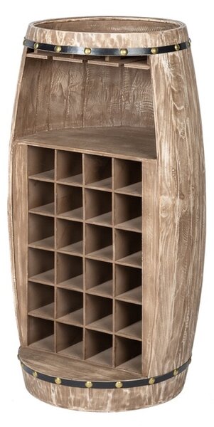 Regál na víno Winebar 97 cm přírodní