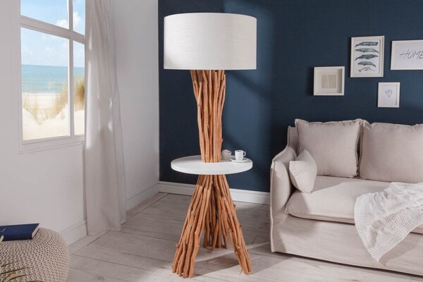 Stojanová lampa Kash 153 cm náplavové dřevo