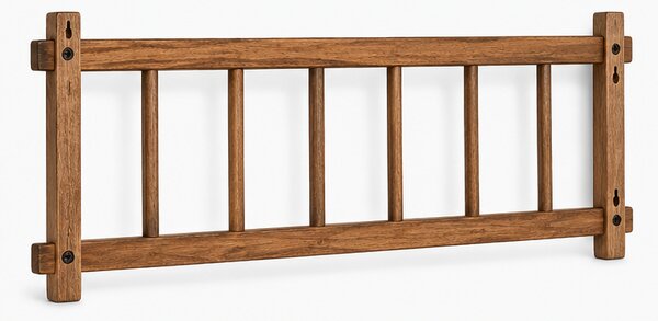 Věšák, nástěnný, otočné háčky, dřevo, 27x80 cm, vlašský ořech, Dekorino TK20260014