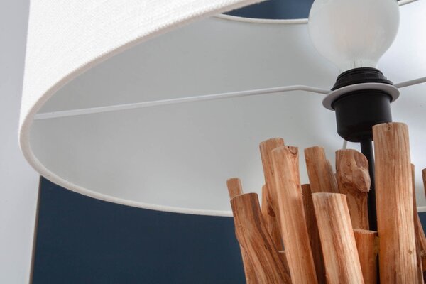 Stojanová lampa Kash 153 cm náplavové dřevo