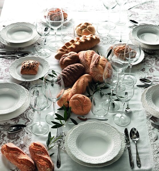 Bílý porcelánový talíř Brandani Gran Gala, ⌀ 25 cm