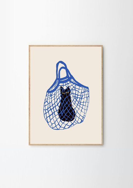 The Poster Club Plakát The Cats in the bag by Chloe Purpero Johnson 50x70