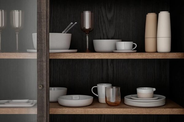 Šedé/béžové keramické šálky v sadě 2 ks 150 ml Kaffee – Blomus