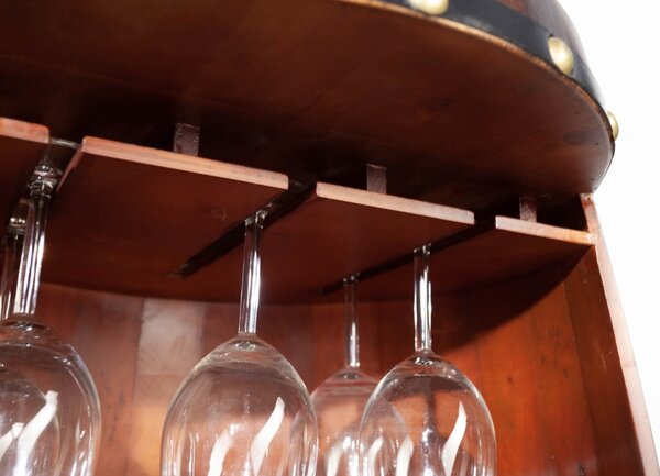 Regál na víno Winebar 97 cm hnědý
