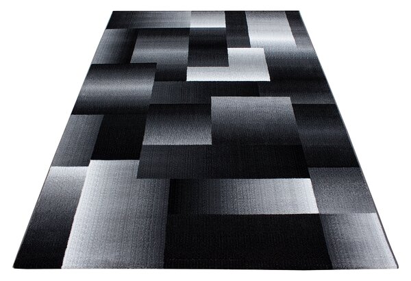 Ayyildiz, Kusový koberec Miami 6560 Black, 80x300, šedá, chodba / předsíň