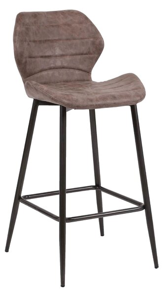 Barová židle Bregje Wax PU dark brown