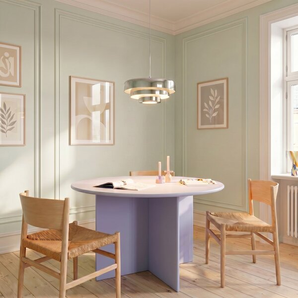 Závěsná svítidlo Lindby, Tivra, stmívatelné, Chrom, Jídelna, Kov, Design