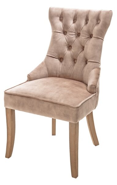 Designová židle Queen samet kávová