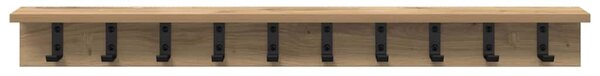 VidaXL Nástěnný věšák na kabáty Nástěnná montáž [874378] Barva: dub artisan