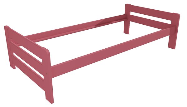 Vomaks Jednolůžková postel VMK003D Rozměr: 90 x 200 cm, Povrchová úprava: netransparentní barva růžová