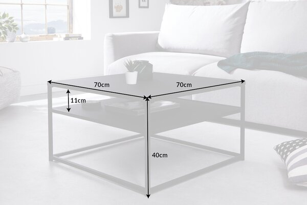 Designový konferenční stolek Damaris 70 cm černý