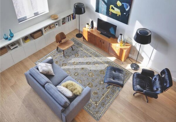 Diamond Carpets India, Ručně vázaný kusový koberec Diamond DC-M 2 Light grey/light grey, 120x170, šedá, chodba / předsíň