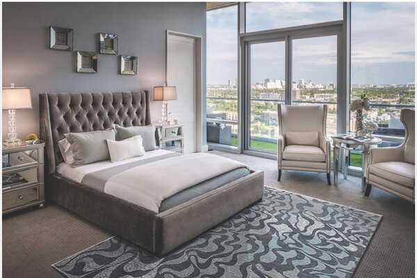 Diamond Carpets India, Ručně vázaný kusový koberec Diamond DC-M1 Grey/aqua, 120x170, šedá, chodba / předsíň