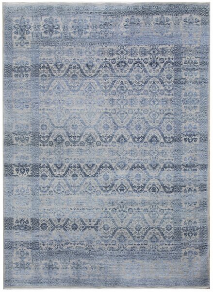 Diamond Carpets koberce Ručně vázaný kusový koberec Diamond DC-HALI B Silver/blue - 245x305 cm