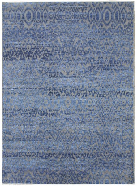 Diamond Carpets koberce Ručně vázaný kusový koberec Diamond DC-EKT 6 Silver/light blue - 245x305 cm