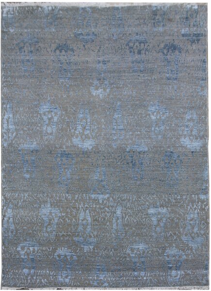 Diamond Carpets koberce Ručně vázaný kusový koberec Diamond DC-EKT 10 Silver/blue - 180x275 cm