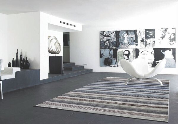 Diamond Carpets India, Ručně vázaný kusový koberec Diamond DC-MCK blue multi, 120x170, modrá, chodba / předsíň