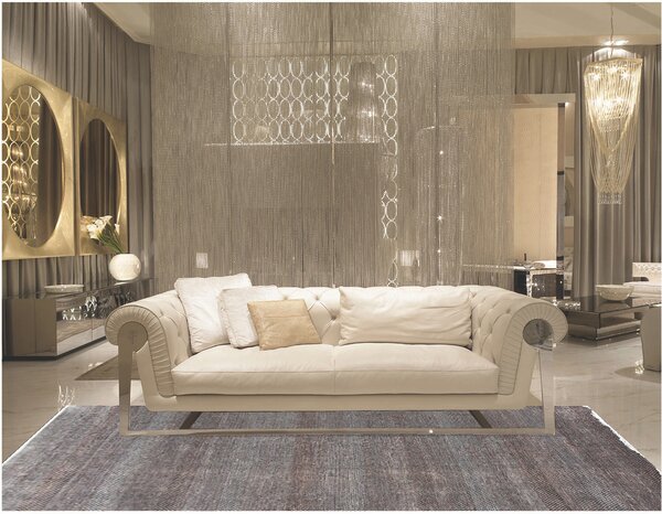 Diamond Carpets India, Ručně vázaný kusový koberec Diamond DC-MCN Light grey/brown, 120x170, hnědá, chodba / předsíň