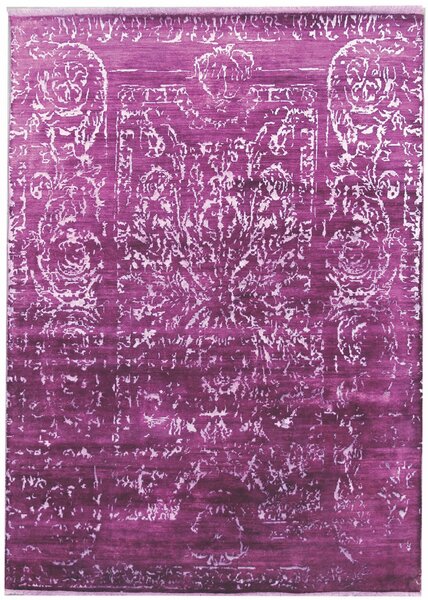 Diamond Carpets koberce Ručně vázaný kusový koberec Diamond DC-JK 2 Purple/silver (overdye) ROZMĚR: 140x200