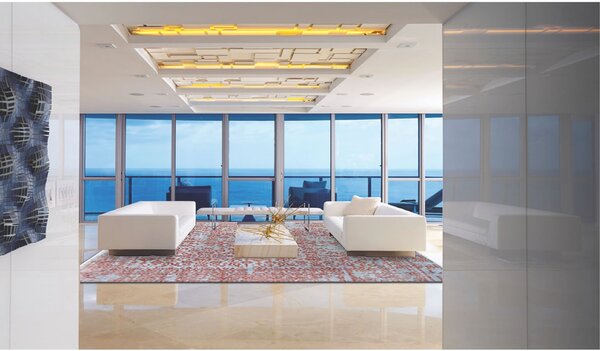Diamond Carpets India, Ručně vázaný kusový koberec Diamond DC-JK 1 Silver/orange, 120x170, oranžová, chodba / předsíň