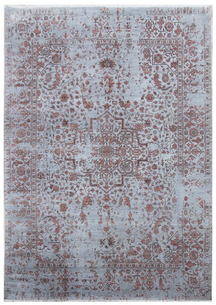 Diamond Carpets koberce Ručně vázaný kusový koberec Diamond DC-SIRAPI Silver/copper - 120x170 cm