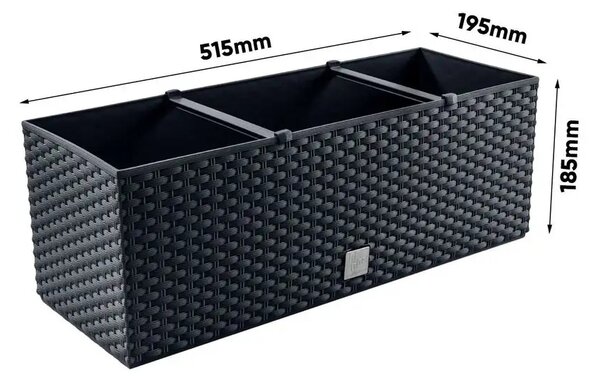 Prosperplast Rato Case Truhlík 51,4 x 19,2 x 18,6 cm antracit