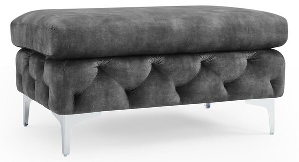 Designová taburetka Rococo tmavě šedá